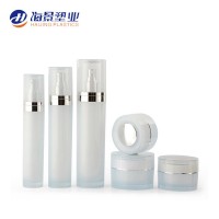 OEM Private label Korean certified luxury acrylic skincare cosmetics packaging plastic bottles and jar