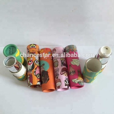 custom empty paper lipstick tube packaging container