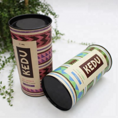 Rolling cardboard paper tube with custom printed for cookies