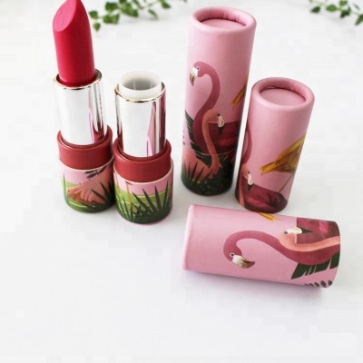 Wholesale empty eco lipstick paper tube with custom printed