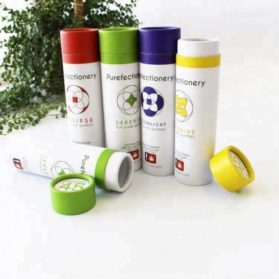 Custom mascara packaging paper tube with foil logo