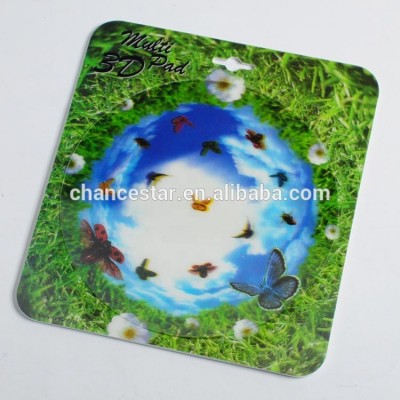 Custom multi colors changing 3d lenticular plastic PP mouse pads