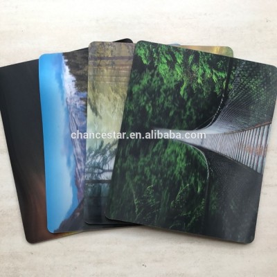 Custom moving effect plastic rubber mouse mat 3D mouse pad