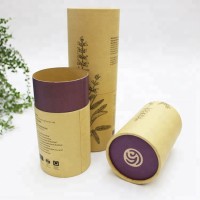 Custom printed light bulb packing kraft cardboard tube